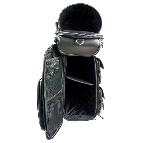 Milwaukee Leather Motorcycle 2-Piece Sissy Bar Motorcycle Bag Set - Strap Mounted - Touring Storage - XL by Milwaukee Leather - Used condition - Image 6