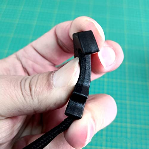 Heavy Duty Zipper Pulls,Zipper Extender,Replacement Paracord Zipper Pull,T Shape Large Size Tab Tags Extension Cord Fixer for Luggage,Backpacks,Jackets,Purses,Handbags Black 5pcs by LDCRE - Image 4