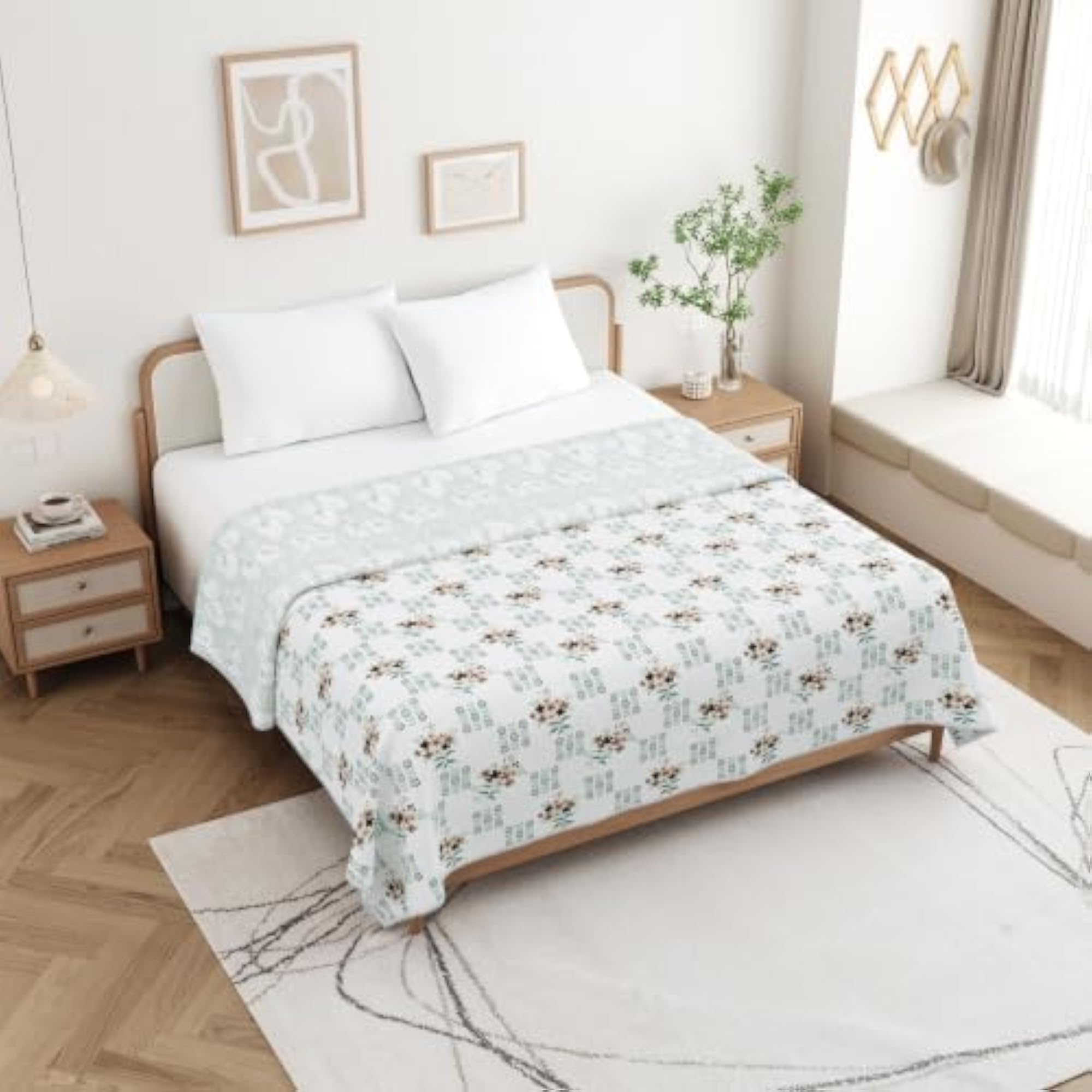 100% Pure Cotton AC Dohar, Soft & Lightweight Cotton AC Blanket