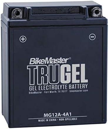 BikeMaster TruGel Battery MG12A-4A1 for Kawasaki EN450 454 LTD 1985-1990