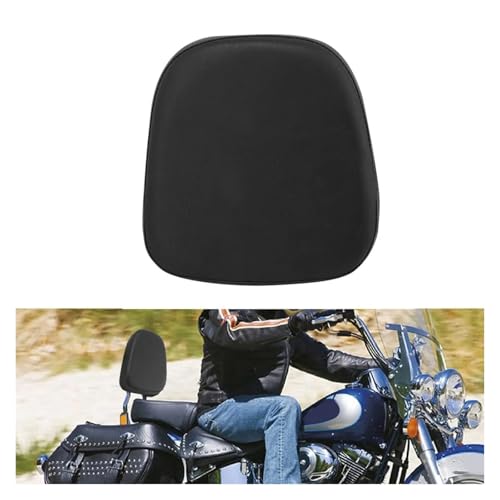 Coussin de dossier passager moto détachable avec rack noir