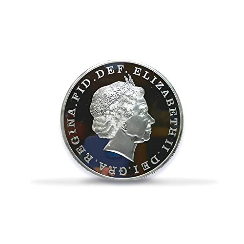 999 Purity Silver Coin | Round Silver Coin | Head of Queen Elizabeth Design Silver Coin