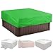 Produktbild NIMOSA Whirlpool Abdeckung, quadratische Whirlpool-Abdeckung, wasserdicht, sonnenfest, UV-beständig, Outdoor Thermalbad, SPA Badewanne, Poolabdeckung,Grün,207x207x30cm