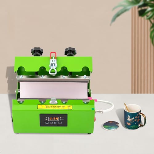 Tasse à café en verre vert ébauches droites sublimation pour le bureau