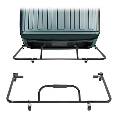 HECASA Adjustable Hard Top Carrier Compatible with 1976-2024 Jeep Wrangler JK JL YJ TJ JKU JLU Hardtop Storage Cart Rack Sliding Bracket Rack Movable Heavy Duty Black