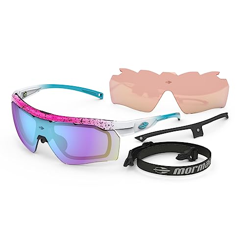 Beach Tennis Óculos Solar Mormaii Smash 2 M0130bb297 Rosa Brilho Lente Espelhada Azul -
