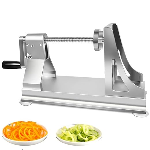 Espiralizador Verduras,Cortador Manual Verduras Acero Inoxidable,Herramienta Cocina MáQuina Cortadora Frutas Para Calabacines Frescos,MáQuina Para Hacer Espaguetis De CalabacíN