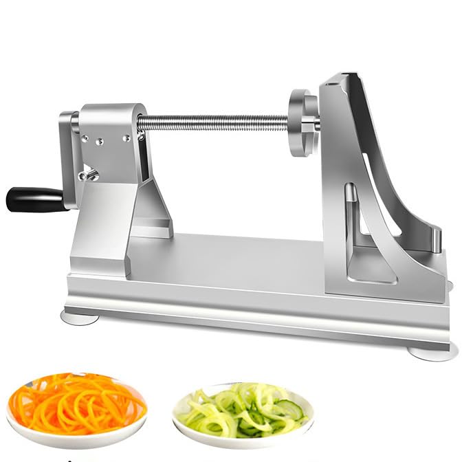 ZAIED Espiralizador Verduras,Cortador Manual Verduras Acero Inoxidable,Herramienta Cocina MáQuina Cortadora Frutas para Calabacines Frescos,MáQuina para Hacer Espaguetis De CalabacíN
