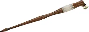 Dip Pen Wood Calligraphy Oblique Nib Pen Holder with Removable Multi-fit Brass Flange for English Calligraphy Drawing Comic, Brown