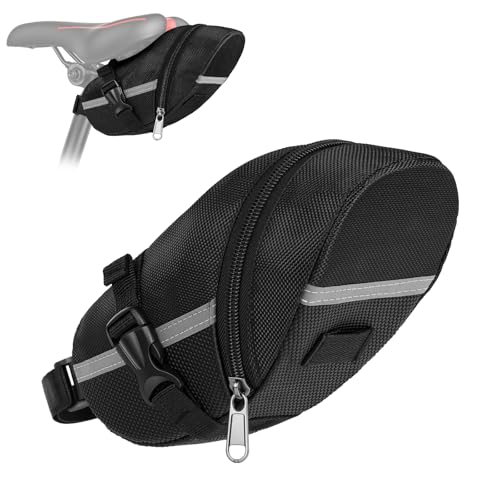 DiULi Bolsa para Sillín de Bicicleta, Bolsa de Sillín de Bicicleta Reflectante, Bolso de Accesorios para Bici, Bolsas Reflectante Guardar Equipos para Bicicletas de Montaña, MTB, Carretera y Plegable DiULi Bolsa para Sillín de Bicicleta, Bolsa de Sillín de Bicicleta Reflectante, Bolso de Accesorios para Bici, Bolsas Reflectante Guardar Equipos para Bicicletas de Montaña, MTB, Carretera y Plegable