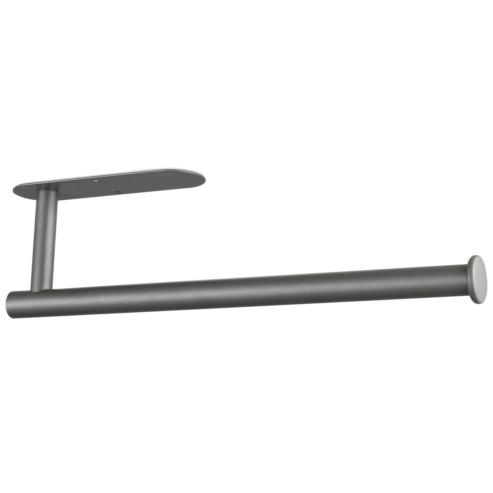 Markcco Paper Towel Holder-Under Cabinet Paper Towel Holder for Kitchen, Self-Adhesive or Screws, Wall Mounted Paper Towel Roll Rack for Kitchen, Bathroom, Stainless Steel Grey