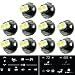 Jtech 10 x T4.2 Neo Wedge 2 SMD LED White Car Instrument Cluster Panel, A/C Dash Climate Gauge, Heater Control Lights Bulbs