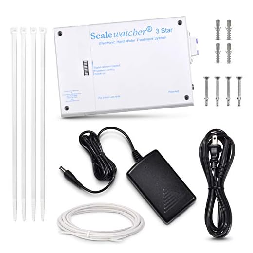 Scalewatcher 3 Original Electronic Descaler | USA Made & Patented Hard Water Softener/Conditioner Alternative | 600mA Chemical-Free and Salt-Free Electric Limescale Preventer and Remover
