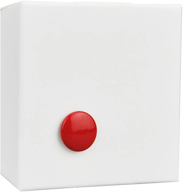JJC SRB-B10R Brass Soft Release Button Fits Cameras with a Shutter Release Socket that compatible with a Mechanical Shutter Release Cable (Convex Surface) (Bright Red)