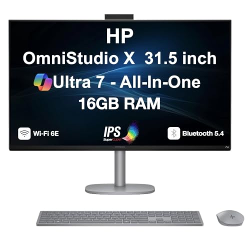 Image of HP OmniStudio X All-in-One Desktop PC 31.5 inch 4K UHD Display Ultra 7-256V