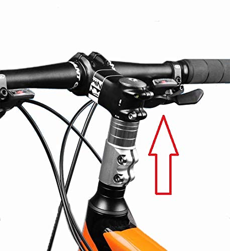 Fat-Cat Bike Handlebar Riser Bicycle Fork Stem Raiser Extender Head Up Raiser Aluminum Alloy (Blue) #TOP2