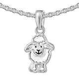 Oveja nger y collar todo gl nzende Oberfl che fabricado en plata de ley 925 y con sello de autenticidad