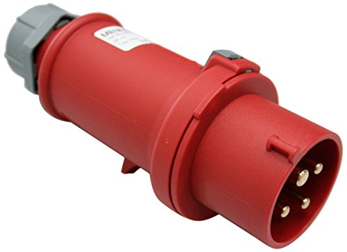as - Schwabe Fiche CEE - Rouge - Raccord à Vis - 400V, 16A, 4 Pôles, 6h - IP44 | 60570 Cover