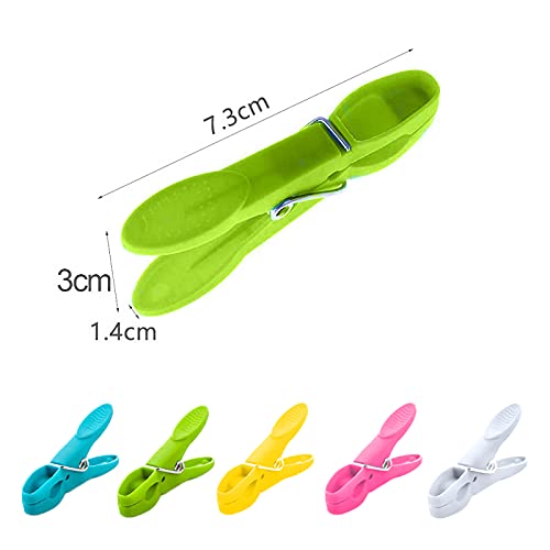 60 Pcs Clothes Pegs with Storage Bag, VEGCOO Plastic Clothes Clips Clothes Pins Durable and Windproof Laundry Pegs, Strong Clothes Pegs for Washing Line Laundry Bathroom Kitchen (5 Light Colours, 60)