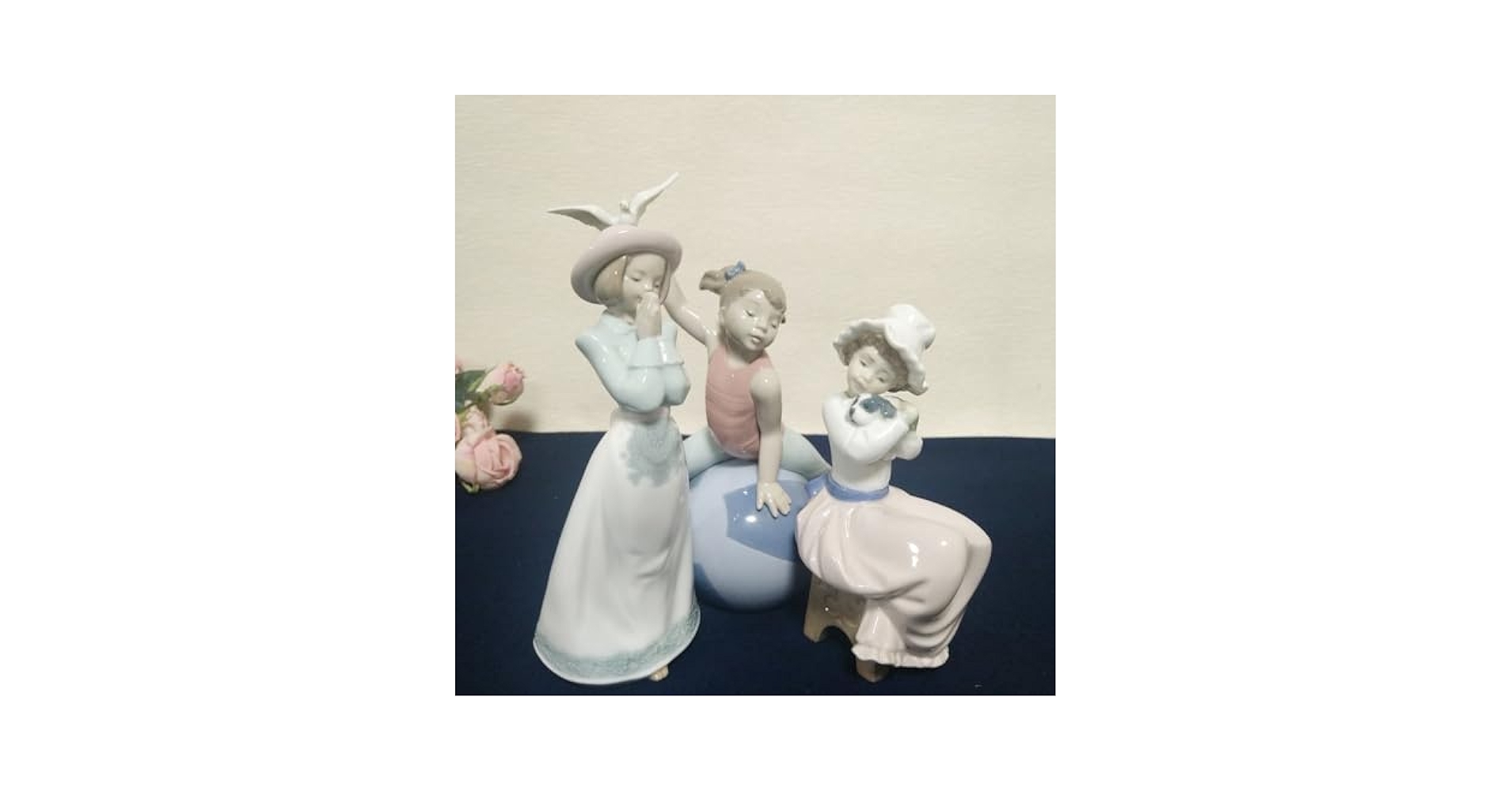 【美品】リヤドロ/ナオ   \"いい子だね\"  フィギュリン   陶器人形  少女 Amazon.co.jp: NAOナオ 陶器 フィギュリン 3点 いい子だね