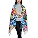 hgnblsip Graffiti Drawing Print Fashion Fringed Scarves Soft Feeling Lightweight To Any Outfit All Seasons Clothing Accessory