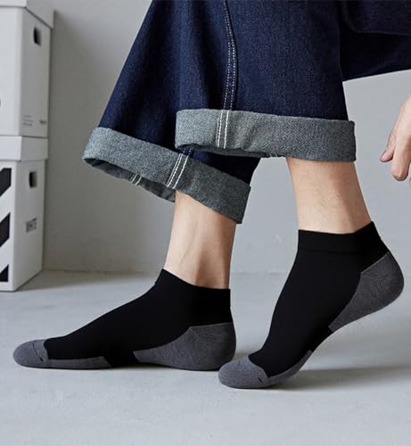 Image of 12-30 Pairs Low Cut Ankle Socks for Men Thin Breathable Casual No Show Athletic Socks Bulk