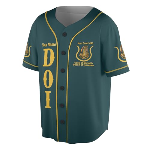 Customize Name, Court Name DOI Daughters of Isis Ancient Egyptian Order Nobles Freemason 3D Baseball Jersey S-5XL miniatura 2