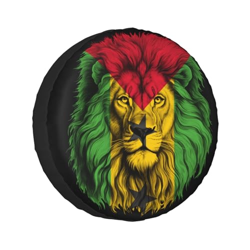 Spare Tire Cover Sao Tome and Principe Lion Flag Tire