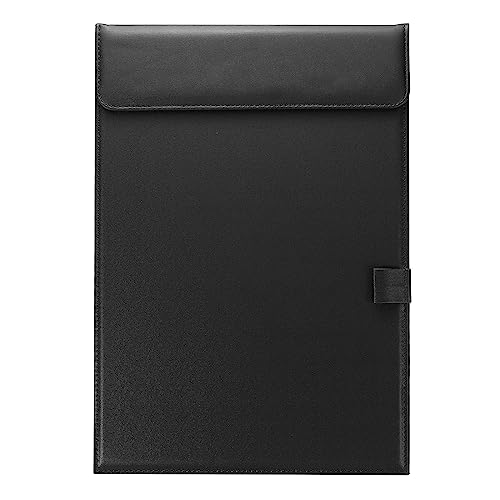 Porte-bloc cuir synthétique A4 rigide PATIKIL avec pince de maintien pour écrire debout
