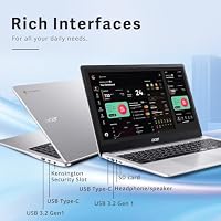 Acer 2026 15.6" FHD Chromebook Laptop, Dual-Core Intel Celeron Processor, 4GB RAM, 64GB Storage, WiFi 6, 10-Hour Battery, Glare-Reducing Webcam, ChromeOS for Learning & Everyday Use — image 7