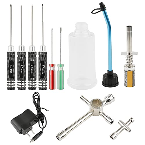 Kit de démarrage nitro avec clé et bouteille pour éviter les pannes de moteur RC