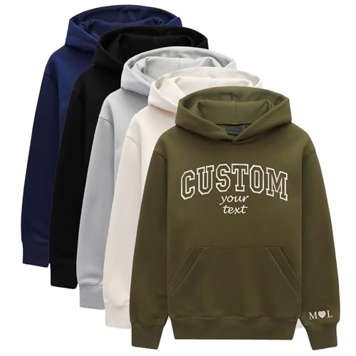 Custom Embroidered Hoodie Design Your Own, Personalized Embroidered Sweatshirt for Women Men, Personalized Gifts