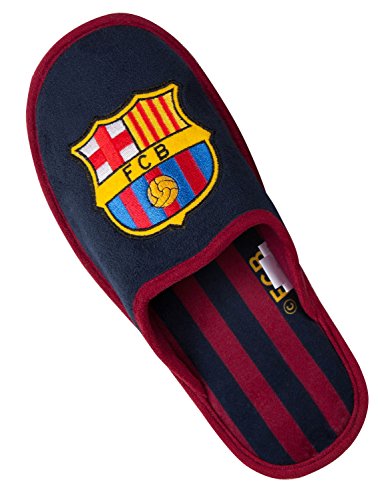 Zapatillas de estar en casa del Barça, colección oficial del FC Barcelona, talla infantil, Niño, azul, 30