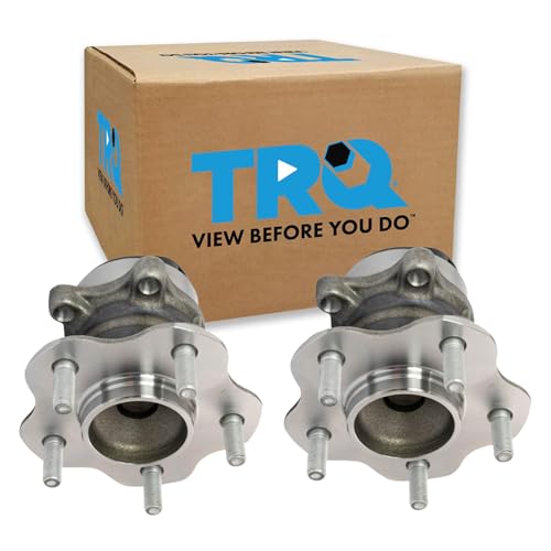 Image of TRQ Rear Left and Right Wheel Bearing and Hub Assembly Set 2 Piece Compatible with 2013-2017 Nissan Leaf