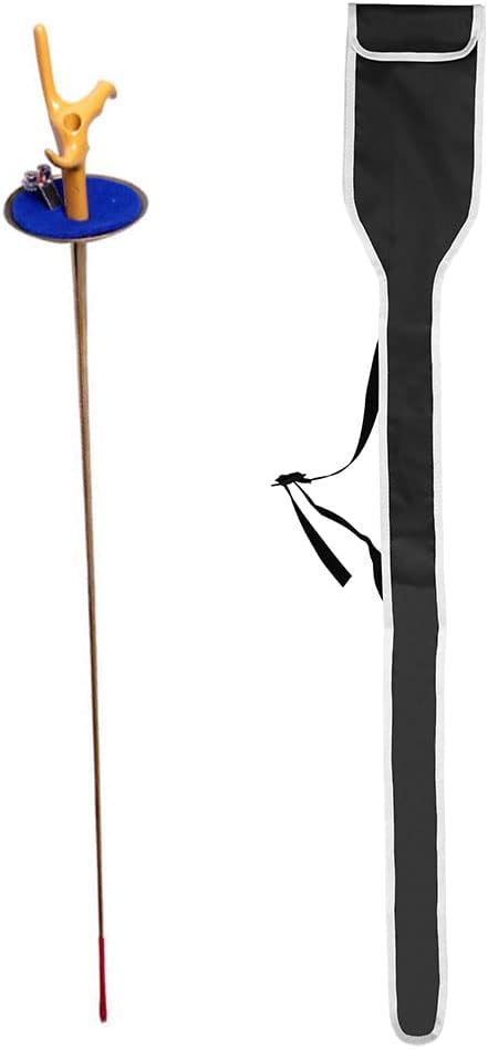 LEONARK Electric Fencing Saber Foil Epee Sword - National Grade Stainless Steel Blade, Guard Pad, Grip & Free Sword Bag