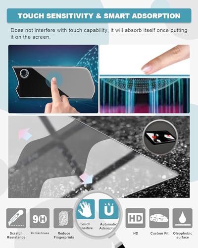 Image of CDEFG 2Pcs for 2025 2026 Chevy Traverse Silverado EV Screen Protector, Tempered Glass for 2024-2026 Chevrolet Traverse /Silverado EV Accessories(17.7 inch Navi & 11 inch Dash) Screen Cover 9H