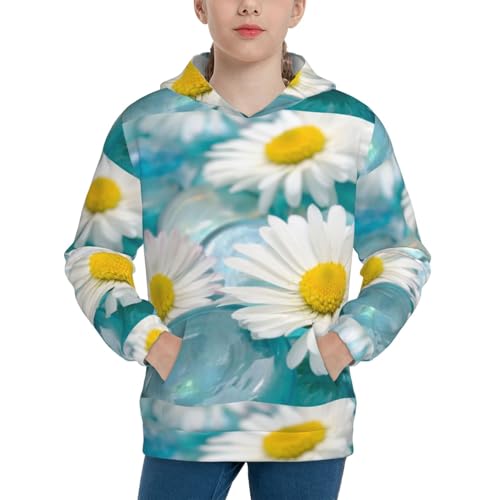 Daisy Flowers Kid Hoodies Boys Sweatshirts Girls Pullover with Pocket