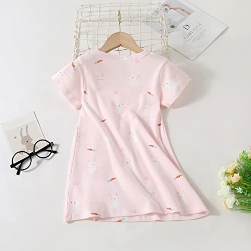 Image of Girl's Stripes Nightgowns Cotton Sleep Shirts Sleepwear Princess Nightdress