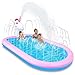Piscina Gonfiabile Splash Pool Bambini Sprinkler Piscinetta Spruzzi Piscina Unicorno Giocattolo a Spruzzo d'acqua Piscina Gioco d'acqua Giardino estivo Attività all'aperto 175×120×50 cm