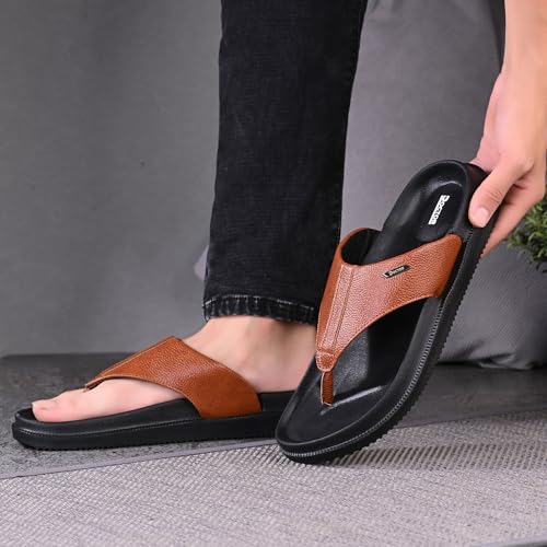 Image of DOCTOR HEALTH SUPER SOFT Men's Orthopedic Slippers | Anti-Skid Comfort Footwear for Heel Pain & Everyday Wear | Lightweight PU Sole Flip-Flops for Men