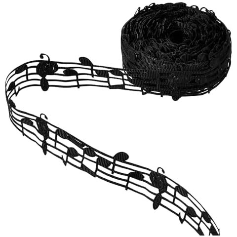 30mm Black Music Note Ribbon by salbsever Cover