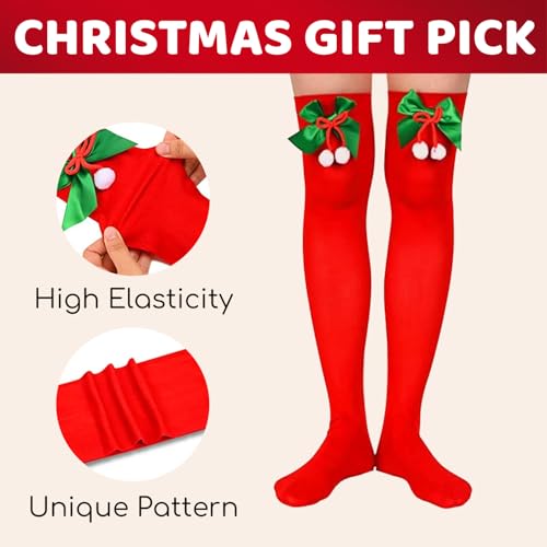 Image of Zmart Women's Striped Thigh High Socks - Long Over the Knee Socks for Teens and Women