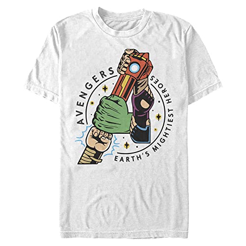 T-Shirt Marvel Avenger Hands Homme Haut Décontracté Col Rond