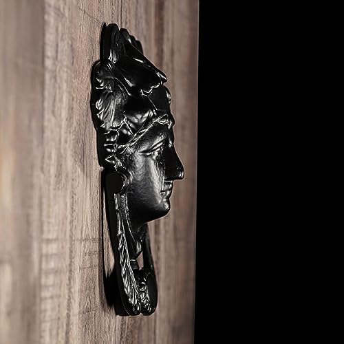Mythrojan Iron Goddess Athena Front Door Knocker Artisan Made Antique Knocker #TOP1