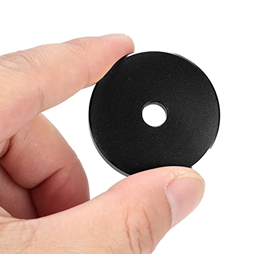 Ouitble Schallplatten Adapter 45 U/min Plattenspieler Adapter Aluminium Schwarzer Klemmadapter für Meisten Großen Loch Schallplatten (Schwarz)