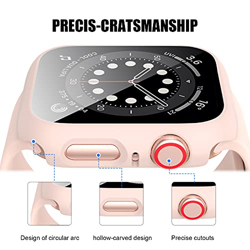 JZK Custodia per Apple Watch 44 mm con protezione