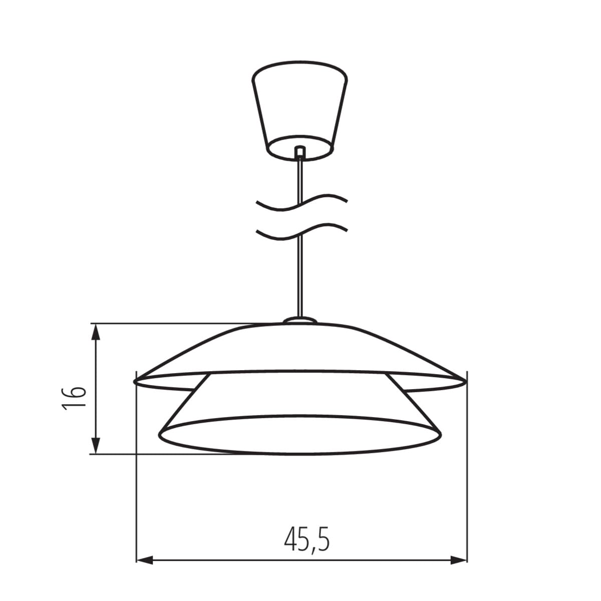 Boho Deckenlampe Hängend, Esszimmerlampe mit E27 Fassung und Lampenschirm Boho, Pendelleuchte für Wohnzimmer und Schlafzimmer, model ARILAS