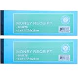 50 Sets per Book Rent, Receipt Book New Sales Order Money Receipt Record Book 2-Part, Carbonless (2)