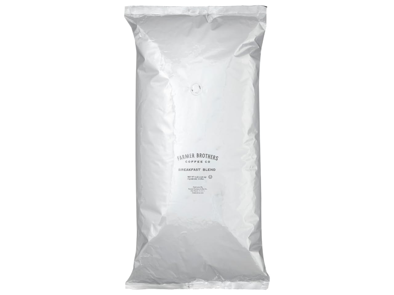 Farmer Brothers Breakfast Blend Whole Bean Coffee, Light Roast, Vietnam Robusta and Uganda Natural Blend, 5 lb Bag