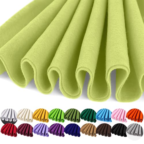 Image of IONTACH 36 inch X 36 inch Soft Felt Fabric 1.6mm Thick (Chartreuse)